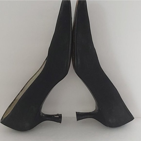 STUART WEITZMAN | Women's Satin Pumps Heels Black Size 6 - Picture 6 of 8